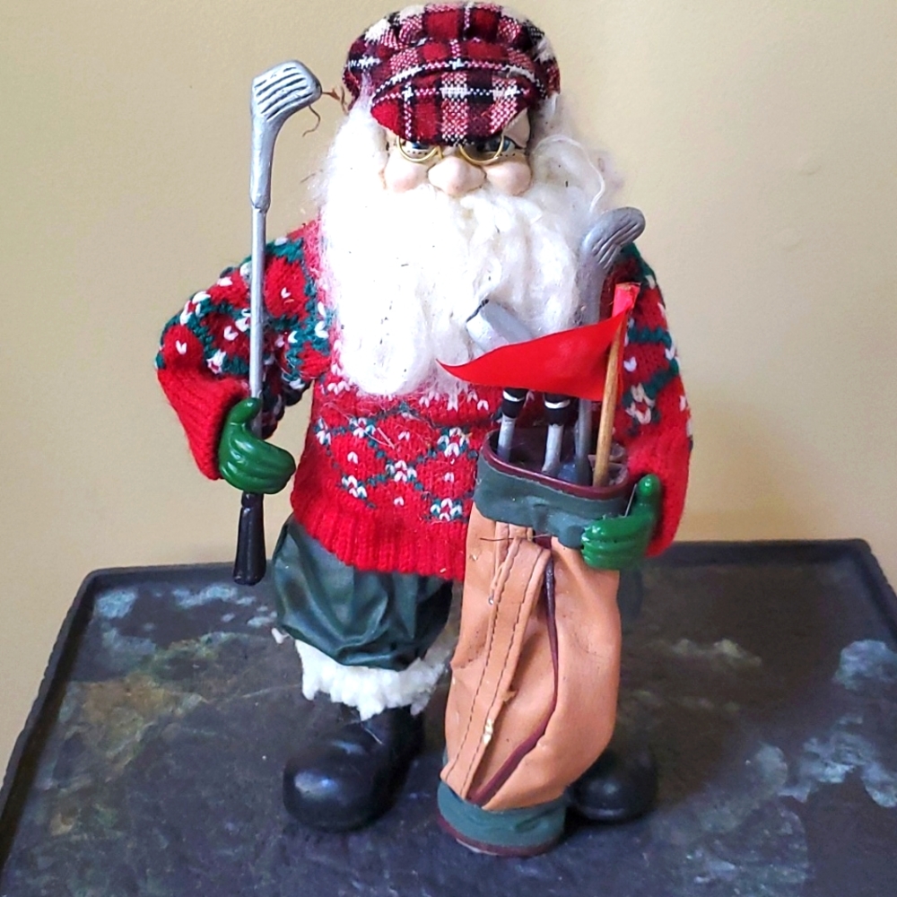 Golfing santa